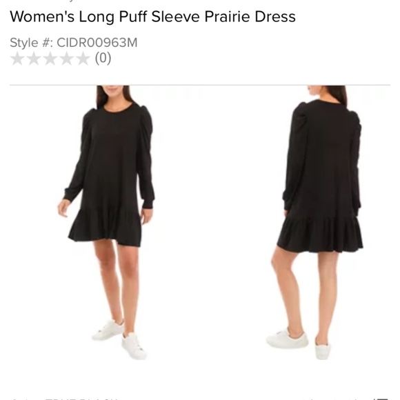 Crown & Ivy long puff sleeve prairie dress. Never worn. Retail‎ 60 - Picture 1 of 6